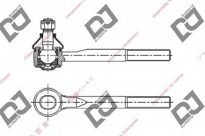 DJ PARTS de1283 -  Наконечник поперечной рулевой тяги